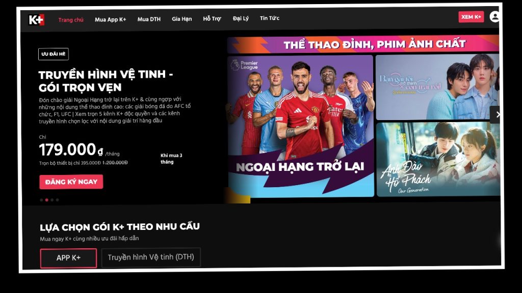 Ngoại hạng Anh là thế mạnh lớn nhất của K+
